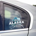 Personalised State Map Weatherproof Decal Sticker with Text Car Window Decor Birthday Gift for Family Car Owners