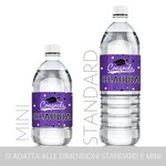 Etichette impermeabili personalizzate con nome e anno classe di laurea 2025 per bottiglie acqua regalo di festa di laurea per laureati