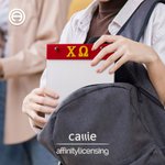 Personalized Greek Letters 50 Pages Notepad with Acrylic Board Sorority Meeting Birthday Gift for Sisters | Callie × Affinity Licensing