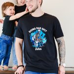 Personalisierte Doing Dad Shit Skelett 100% Baumwolle T-Shirt mit Namen Geburtstag Vatertag Urlaub Geschenk für Papa Opa