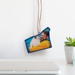 Personalized Multicolor State Map Photo Wooden Ornament Home Decor Long Distance Birthday Gift for Friend Family