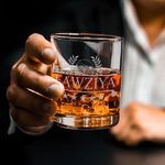 Personalised Golf Theme Whiskey Glasses with Name Father's Day Birthday Gift for Men Golf Lovers Drinkers