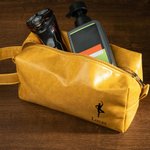 Personlig balettsilhuett Vattentät toalettväska i läder med namn och bärbart handtag för resor Födelsedagspresent för manlig dans