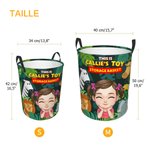 Panier de Rangement Imperméable Personnalisé avec Nom et Image Enfant Accessoire de Rangement Jouets Vêtements Cadeau pour Enfant Famille