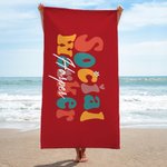 Personalisierte Sozialarbeiter schnell trocken überdimensioniert Mikrofaser Strandtuch mit Namen Sommer Urlaub Graduierung Geburtstag Geschenk für Familie Freunde