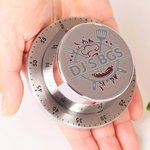 Personalisierte BBQ Master Kitchenware Flamme Edelstahl magnetische Küche Timer mit Namen Geburtstag Vatertag Geschenk für Papa Kochen Enthusiast