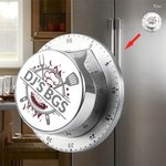 Personalisierte BBQ Master Kitchenware Flamme Edelstahl magnetische Küche Timer mit Namen Geburtstag Vatertag Geschenk für Papa Kochen Enthusiast
