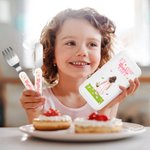 Personalized Flower Girl Character Name Kid’s Fork Spoon Knife 3 Pcs Cutlery Set with Case Wedding Party Favor Bridal Shower Gift for Girls