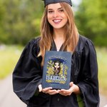 Personalisierte Gratulation Cartoon Charakter Leder Notizbuch mit Namen und Jahr Gratulation Abschluss Geschenk für Absolventen