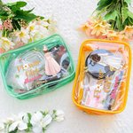 Personalized Butterfly Flower Girl Clear Makeup Bag with Name Portable Travel Essentials Wedding Bridal Shower Gift for Girls