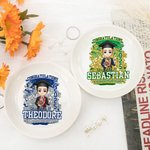 Personalisierte Gratulation Cartoon Charakter Keramik Trinket Schmuck Schale mit Namen und Jahr Graduierung Geschenk für Absolventen