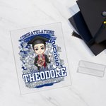 Personalisierte Herzlichen Glückwunsch Sie haben es Cartoon-Charakter Acryl Plaque mit Namen und Jahr Schule Graduierung Keepsake Geburtstagsgeschenk für Absolventen