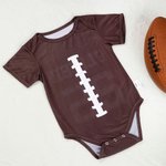 Henkilökohtainen amerikkalainen jalkapallo Sport Nopeasti kuivuva Baby Bodysuit nimi ja numero Baby Shower syntymäpäivälahja vastasyntyneille