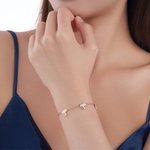 Personalized Multiple Hearts Bracelet with 1-5 Engraved Names Minimalist Jewelry Birthday Anniversary Gift for Women