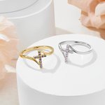 Personalisierte Geburtsstein Kreuz zierlichen Ring minimalistischen Schmuck Geburtstag religiöse Taufe Geschenk für Frauen Christian