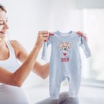 Personalized Embroidered Love Letter Puppy 100% Cotton Baby Romper Puff T-shirt with Name Birthday Valentine's Day Gift for Boys Girls