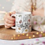 Mug Personnalisé en Céramique avec 1-12 Noms Cadeau pour Fête des Mères ou Cadeau d'Anniversaire pour Maman ou Grand-mère