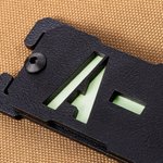 Personalisierte leuchtende Blutgruppe Notfall medizinische Informationen Molle Indikator EDC Gear taktische Überleben Accessoire Geschenk für Outdoor-Enthusiasten