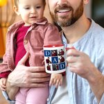 Personalized Dad 6 Photos Collage 11 oz 15 oz Ceramic Coffee Mug Home Decor Birthday Father's Day Gift for Dad