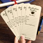 Personalisierte Graduation Wishes Card Tags mit Band Name und Jahr Satz von 8 Party Dekoration Graduation Geschenk für Absolventen