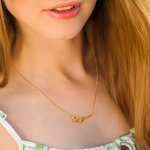 Personalizada delicada flor de nacimiento Birthstone collar de joyería floral Cumpleaños Aniversario Día de la Madre de regalo para las mujeres