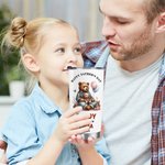 Personalized Family Bear Happy 1st Father's Day 20 oz Tumbler with Name Straw and Brush Father's Day Gift for Dad Grandpa