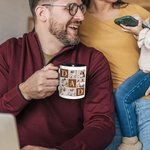 Personalized Dad 6 Photos Collage 11 oz 15 oz Ceramic Coffee Mug Home Decor Birthday Father's Day Gift for Dad