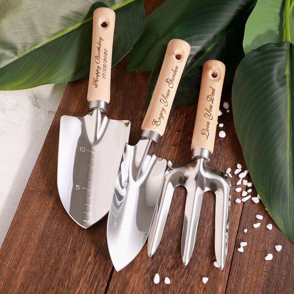 Personalisiertes Garten-Schaufel-Set mit individuellem Text