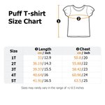 Personalized Embroidered Love Letter Puppy 100% Cotton Baby Romper Puff T-shirt with Name Birthday Valentine's Day Gift for Boys Girls