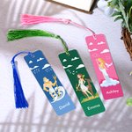 Personalisierte griechische olympische Götter Acryl Lesezeichen mit Quaste Buch Zubehör Graduierung Lesen Geschenk für Buch Literaturliebhaber