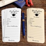 Personalisierte Graduation Wishes Card Tags mit Band Name und Jahr Satz von 8 Party Dekoration Graduation Geschenk für Absolventen