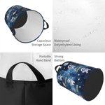 Personalisierte Raum Astronaut Rakete wasserdicht Lagerung Korb mit Griff und Name Housewarming Geburtstag Geschenk für Jungen Kinder