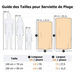 Serviette de Plage Personnalisée avec Princesse Sirène Fantastique et Nom Accessoire Séchage Rapide Cadeau Vacances d’Été pour Fille
