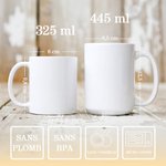 Mug Personnalisé en Céramique avec 1-12 Noms Cadeau pour Fête des Mères ou Cadeau d'Anniversaire pour Maman ou Grand-mère