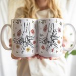 Mug Personnalisé en Céramique avec 1-12 Noms Cadeau pour Fête des Mères ou Cadeau d'Anniversaire pour Maman ou Grand-mère