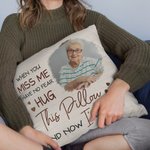 Personalized I Am Here Photo Memorial Pillow Cover Home Decor Sympathy Sentimental Commemorative Gift for Women Men