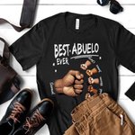 Henkilökohtainen paras isä ikinä Fist Bump 100% puuvilla T-paita nimi Isänpäivä Syntymäpäivä lahja isälle isoisä isoisä