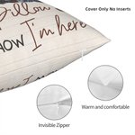 Personalized I Am Here Photo Memorial Pillow Cover Home Decor Sympathy Sentimental Commemorative Gift for Women Men