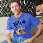 Henkilökohtainen paras isä ikinä Fist Bump 100% puuvilla T-paita nimi Isänpäivä Syntymäpäivä lahja isälle isoisä isoisä