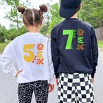 Personalizado Multicolor Sonrisa Rex Dinosaurio Algodón Niño Camiseta Sudadera Sudadera con capucha con la edad y el nombre Regalo de cumpleaños para niñas Niños