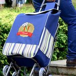 Personalisierte Obst Gemüse Kochmütze Initiale Einkaufstasche für Einkaufstrolley mit Namen Einkaufszubehör Geburtstag Geschenk für Familie