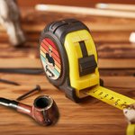 Personalizzato Arcobaleno Cartoon Uomo Personaggio Metro a nastro con nome e braccialetto Strumento fatto a mano Compleanno Festa del Papà Regalo per Architetti Artigiani