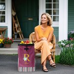 Henkilökohtainen Monogrammi Kestävä Suuri ostoskärryn vaunun korvaava laukku alkuperäisen ja nimi ostokset Camping lisävaruste syntymäpäivälahja perheelle