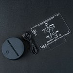 Personalized Cartoon Pixel Man Stat Screen Acrylic LED Night Light with Name Room Decor Birthday Gift for Game Lover