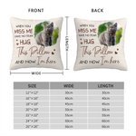 Personalized I Am Here Photo Memorial Pillow Cover Home Decor Sympathy Sentimental Commemorative Gift for Women Men