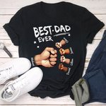 Henkilökohtainen paras isä ikinä Fist Bump 100% puuvilla T-paita nimi Isänpäivä Syntymäpäivä lahja isälle isoisä isoisä