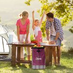 Henkilökohtainen Monogrammi Kestävä Suuri ostoskärryn vaunun korvaava laukku alkuperäisen ja nimi ostokset Camping lisävaruste syntymäpäivälahja perheelle