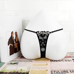 Personalisierte verführerische Frauen Unterwäsche Spitze Tanga mit Namen Bachelorette Party Valentinstag Jahrestag Geschenk für Sie