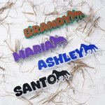 Personalisierte Multicolor 3D gedruckt Pferd Name Platte Pferd Stall Dekor Geburtstagsgeschenk für Pferdeliebhaber Besitzer