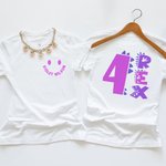 Personalizado Multicolor Sonrisa Rex Dinosaurio Algodón Niño Camiseta Sudadera Sudadera con capucha con la edad y el nombre Regalo de cumpleaños para niñas Niños